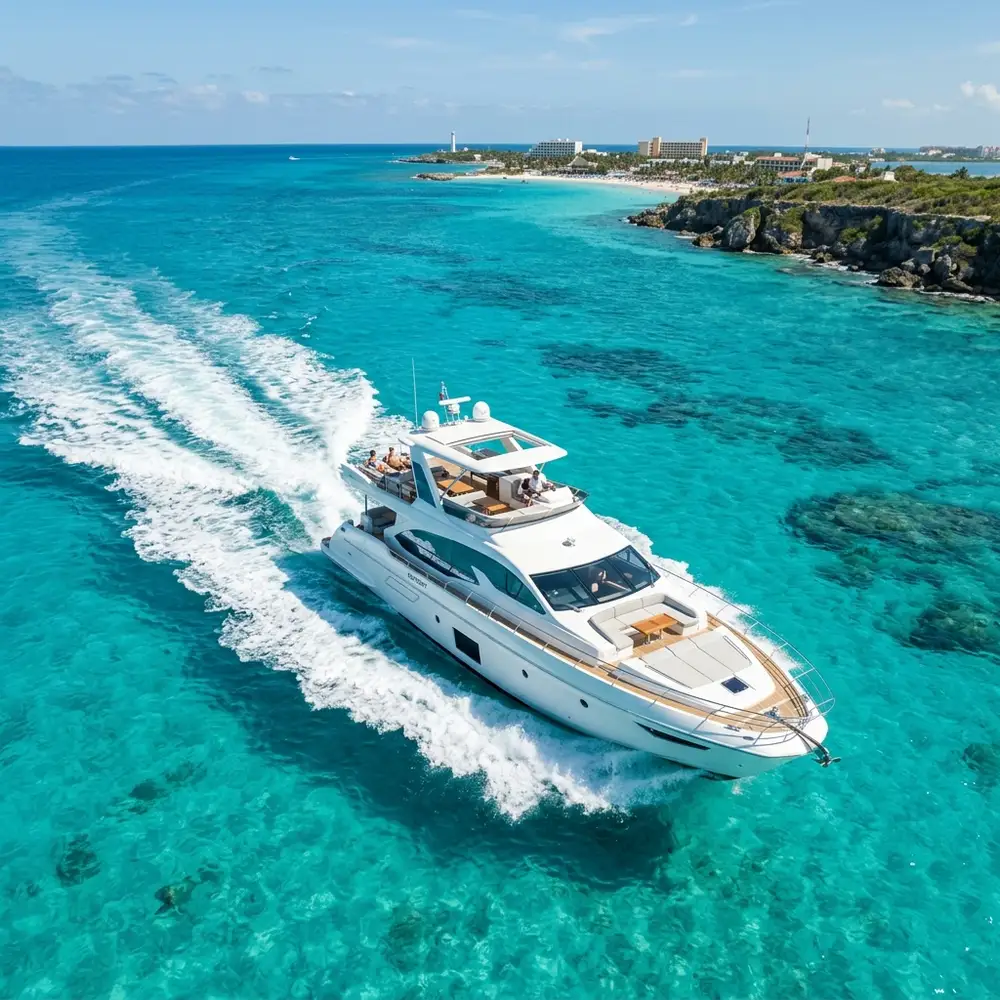 Luxury yacht charter in Cancun