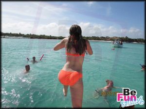 jumping to the ocean