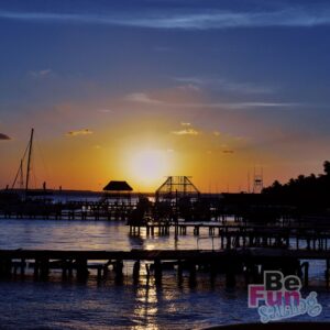 sunset at isla mujeres