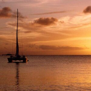 sunset catamaran