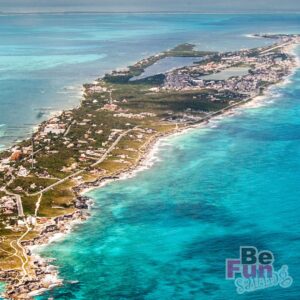 isla mujeres aereal view